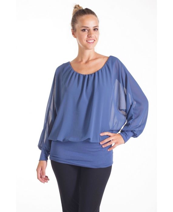 TOP BI-MATERIA 4072 AZUL