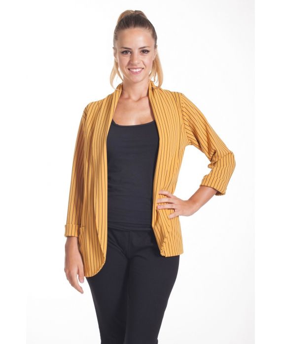 CHAQUETA BLAZER RAYEE 2 BOLSILLOS 4075 MOSTAZA