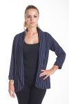 VESTE BLAZER RAYEE 2 POCHES 4075 MARINE