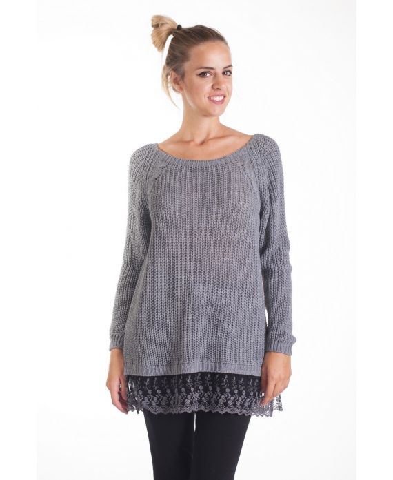 - PULL-SPITZEN-4084 GRAU