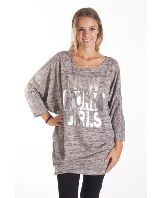 T-SHIRT DE NUEVA YORK 4086 GRIS