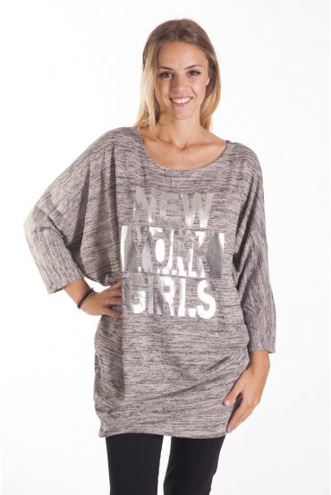 T-SHIRT DE NUEVA YORK 4086 GRIS