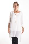 TUNIC JEWEL INTEGRATED 4091 WHITE