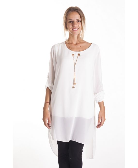 TUNIC JEWEL INTEGRATED 4091 WHITE