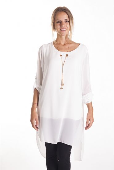 TUNIC JEWEL INTEGRATED 4091 WHITE