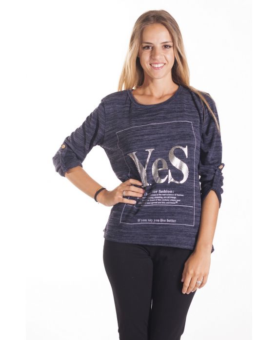 T-SHIRT JA 4092 NAVY BLAUW