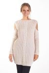 PULL-GIRO DE HOMBROS DENUDEES 4093 BEIGE