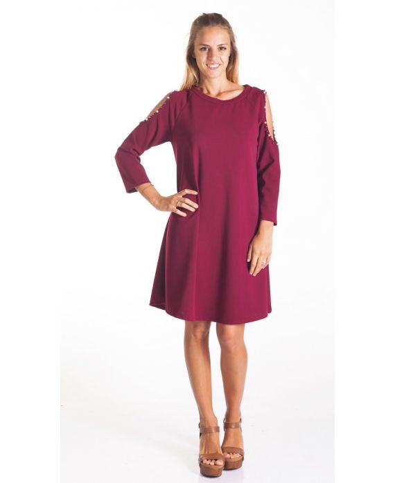 KLEID PERLEN 4096 BORDEAUX