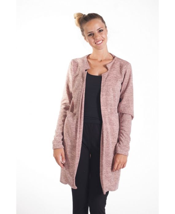 GILET/VESTE 2 POCHES 4103 ROSE