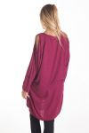 T-SHIRT SHOULDERS DENUDEES 4098 BORDEAUX