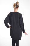 T-SHIRT SPALLE DENUDEES 4098 NERO