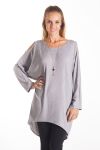 T-SHIRT EPAULES DENUDEES 4098 GRIS