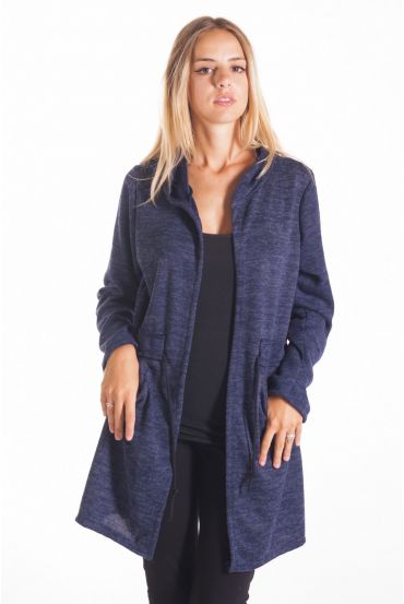 GILET/VESTE A CAPUCHE 4099 BLEU