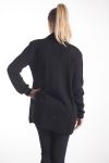 GILET MOHAIR 2 POCHES 4105 NOIR