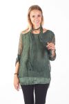 TUNIC AJOUREE 2 PIECES 4108 MILITARY GREEN