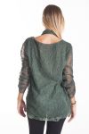 TUNIC AJOUREE 2 PIECES 4108 MILITARY GREEN