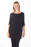 PULL TUNIQUE POCHES 4111 NOIR