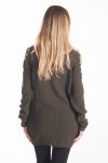 PULL MOHAIR PERLES 4115 VERT MILITAIRE