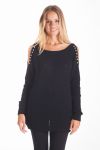 PULL MOHAIR PERLES 4115 NOIR