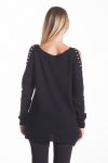 PULL MOHAIR PERLES 4115 NOIR