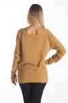 PULL MOHAIR PERLES 4115 MOUTARDE