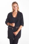 VESTE ZIPPEE 4112 BLACK