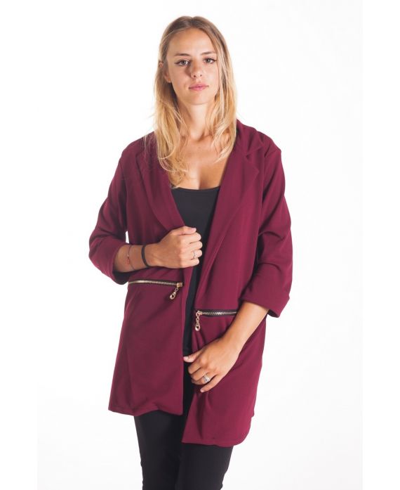 JACKE ZIPPEE 4112 BORDEAUX