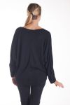 PULL DOUX PERLES 4137 NOIR