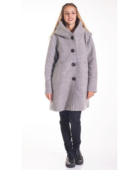 CAPPOTTO PULSANTI 4157 GRIGIO