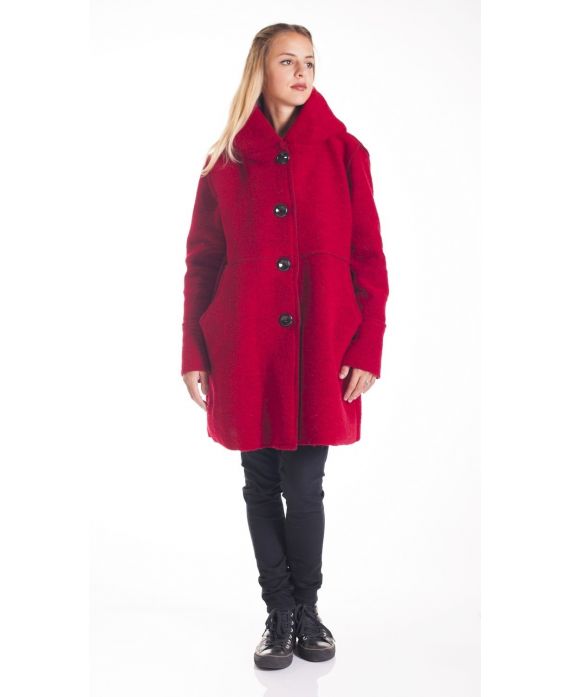 CAPPOTTO PULSANTI 4157 ROSSO