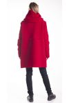 MANTEAU BOUTONS 4157 ROUGE