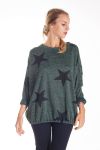 PULL IMPRIME ETOILE 4145 VERT MILITAIRE