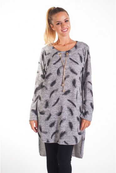 TUNIC JEWEL BUILT-4100 GREY