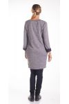 PULL TUNIQUE NY 2 POCHES 4132 GRIS