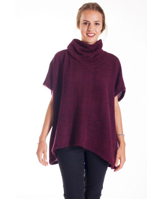 PULL DOUX 4128 BORDEAUX