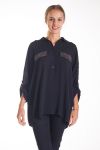 BOLSILLOS DE LA CAMISA CLOUTEES 4138 NEGRO