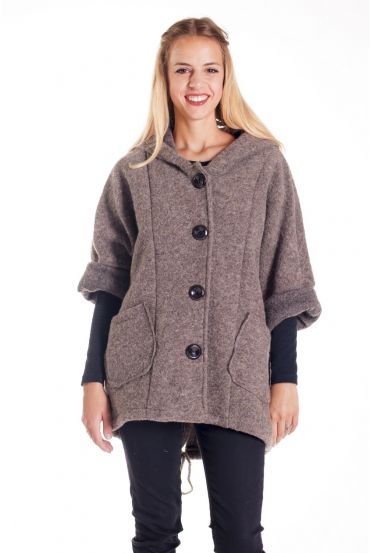 CAPPOTTO PULSANTI 4149 TAUPE