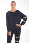 SWEATSHIRT MIT PAILLETTEN-4155 SCHWARZ