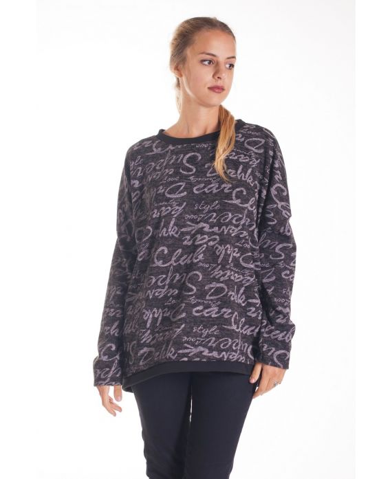 PULL ECRITURES 4127 NOIR