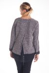 PULL TUNIQUE VOILAGE 4135 GRIS