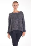 PULL TUNIQUE VOILAGE 4135 NOIR 