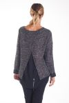 PULL TUNIQUE VOILAGE 4135 NOIR 