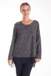 PULL TUNIQUE VOILAGE 4135 NOIR 