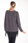 PULL TUNIQUE VOILAGE 4135 NOIR 