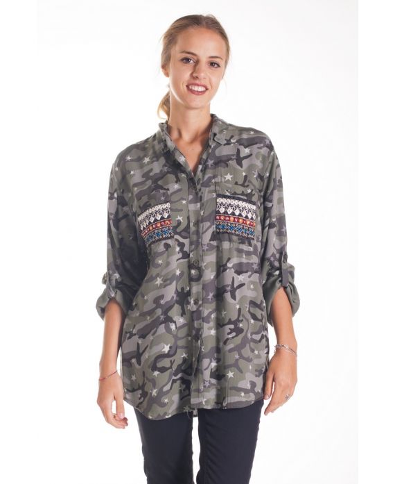 CAMICIA MILITARE 4139 VERDE MILITARE