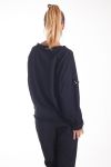 SWEATSHIRT MIT PERLEN 4151 SCHWARZ