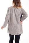 GRANDE TAILLE PULL ENCOLURE PLUME 4131 BEIGE