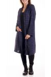 GROOT FORMAAT VEST LANGE 4166 NAVY