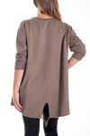 GROßE GRÖßE T-SHIRT GIRLIE 4190 TAUPE