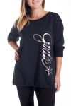 DI GRANDI DIMENSIONI T-SHIRT GIRLIE 4190 NERO